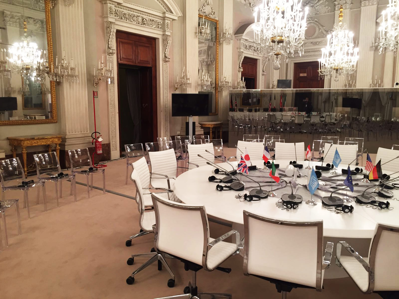 allestimento evento g7 firenze